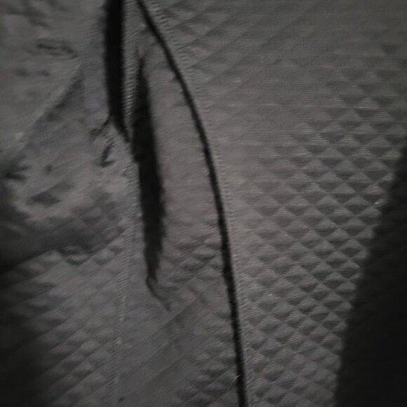 Wet Seal Large Black Blazer Quilted Open faux pockets long sleeves Junior EUC - Picture 5 of 6